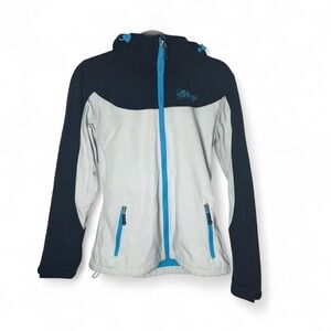 Fly Racing Jacket Women's Medium Motocross Motorcycle white W/Aqua
